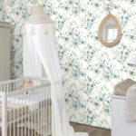 Papel pintado hojas acuarela verde - Imagen 2