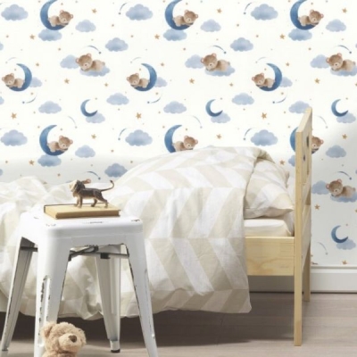 Papel pintado ositos y nubes - Imagen 2