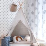 Papel pintado lunares azules - Imagen 2