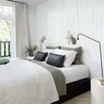 Papel pintado rayas acuarela azul - Imagen 2