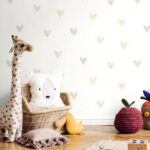 Papel pintado corazones pastel rosa - Imagen 2