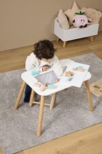 Mesa de juegos 2 en 1 con bloques de construcción - Imagen 2