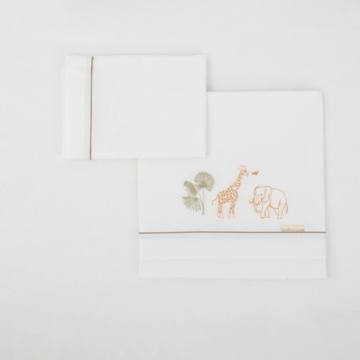 Juego de sábanas algodón 70x140cm Masai