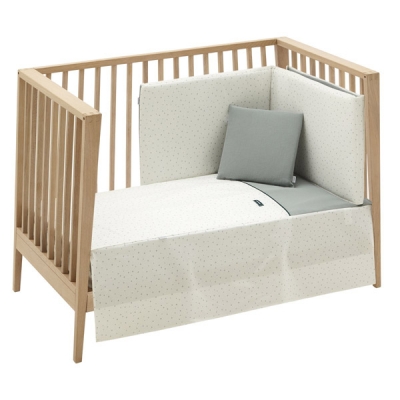 Colcha con protector para cuna de 60 Magia verde - Imagen 2