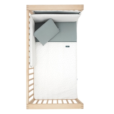 Colcha con protector para cuna de 60 Magia verde - Imagen 4