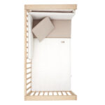 Colcha con protector para cuna de 60 Magia beige - Imagen 5