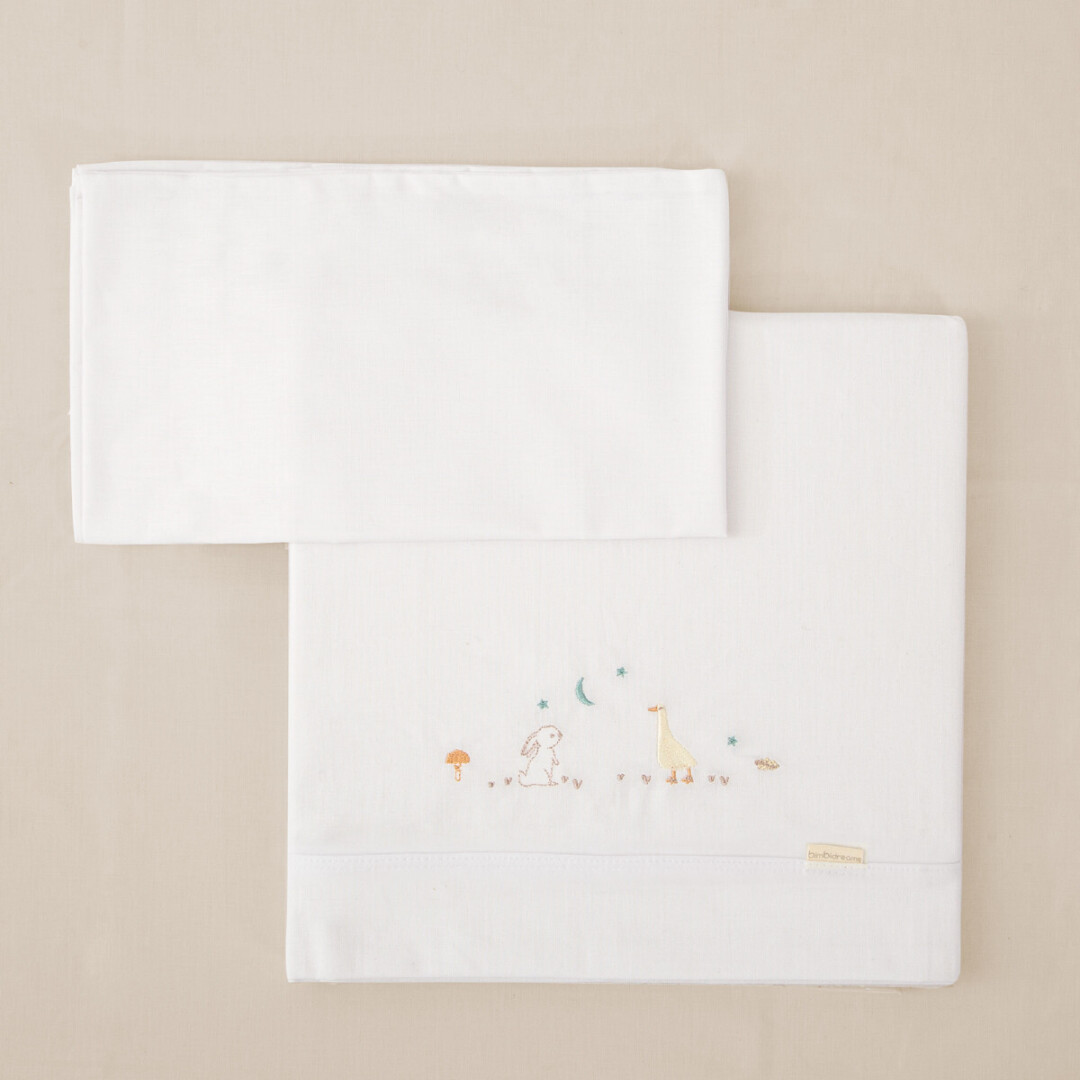 54FU00002027 Juego de sábanas de punto 70x140cm Happy Forest - Imagen 1