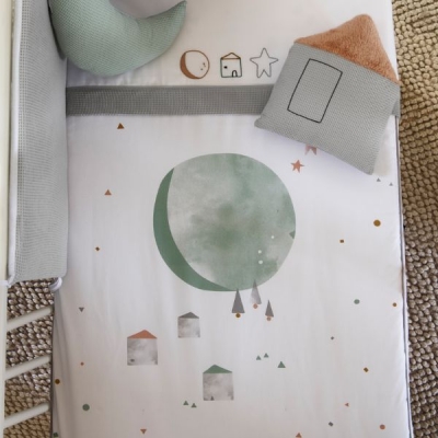 Funda nórdica+protector+relleno de 60x120cm Night - Imagen 4