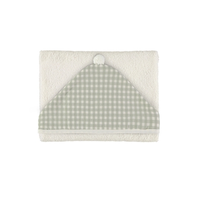 Capa de baño Checks Verde