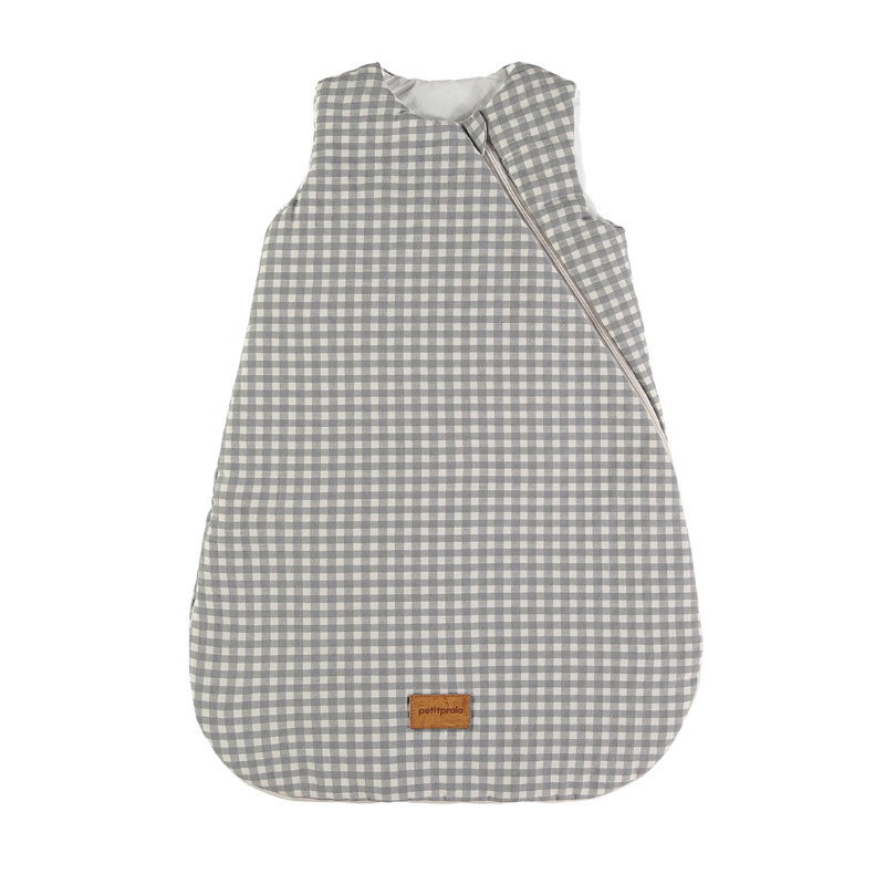 E2636250 Saco para dormir 90cm Checks Gris TOG 2.5 - Imagen 1