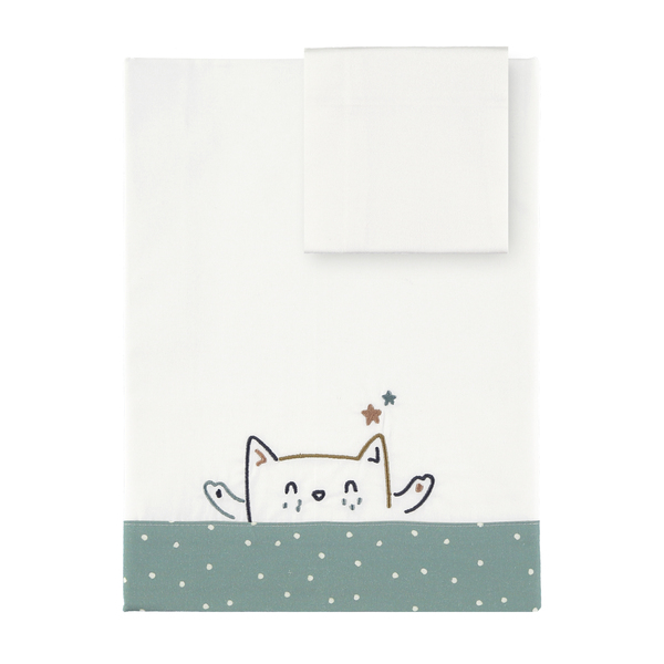 E4257000 Juego de sábanas 70x120cm Happy cats - Imagen 1