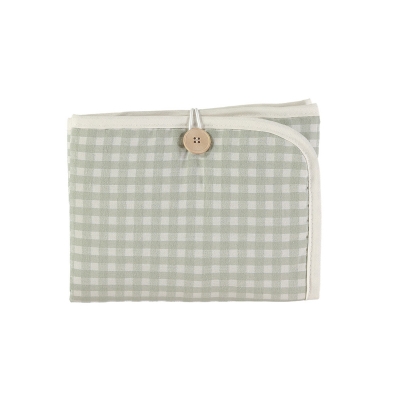 Cambiador de viaje Checks Verde