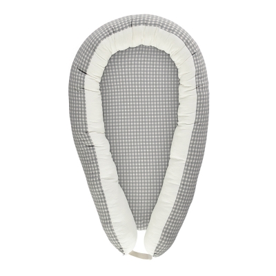 Nido para bebé Checks Gris