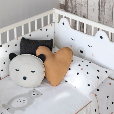 Colcha con protector para cuna de 60x120cm Mr. Tender - Imagen 3