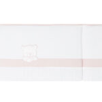 Protector para cuna  de 60cm. Teddy rosa - Imagen 2