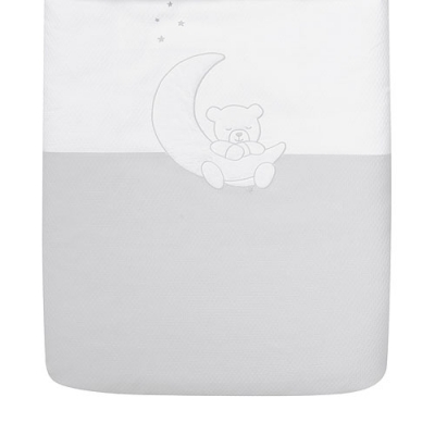 Funda nórdica para maxicuna Teddy gris - Imagen 3