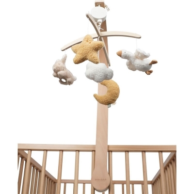 Móvil musical de madera beige naturals - Imagen 6