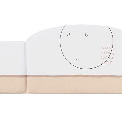 Protector para cuna  de 60cm. Nuit rosa - Imagen 3