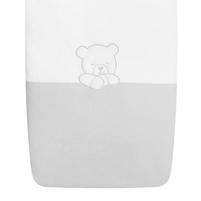 Saco nórdico para cuna de 70x120cm Teddy gris - Imagen 3